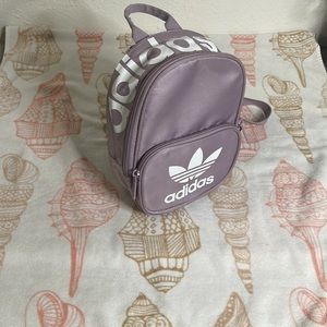 Cute Adidas lilac purple mini backpack
